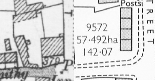 OS maps of site 1898 and 1978